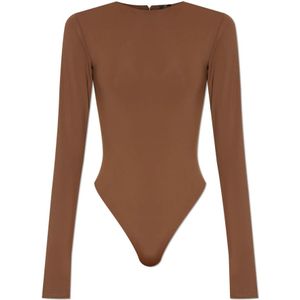 Entire Studios, Dames, Tops, Bruin, Maat: L Synthetisch,