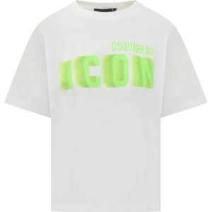 Dsquared2, Dames, Tops, Wit, Maat: M Katoen,