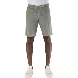 Myths, Heren, Korte broeken, Groen, Maat: 2XL Linnen,