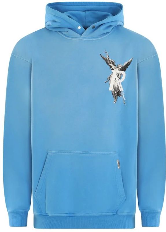 Represent - Archangel Hoodie - Electric Blue - Katoen - Licht Oversized Pasvorm