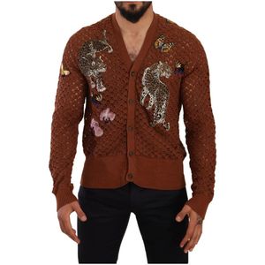 Dolce & Gabbana - Cardigan - Bruin - 100% Katoen