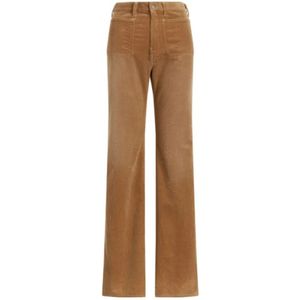 Polo Ralph Lauren, Dames, Broeken, Bruin, Maat: XL Corduroy,