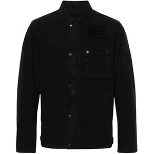 Barbour - Overhemd - Zwart - Katoen - Ripstop-Textuur