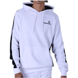 Sergio Tacchini, Heren, Sweatshirts & Hoodies, Wit, Maat: M Poliester,