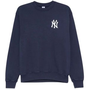 Sporty & Rich, Dames, Sweatshirts & Hoodies, Blauw, Maat: S Katoen,