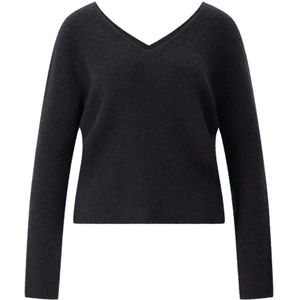 Roberto Collina, Dames, Truien, Zwart, Maat: S Zijde,