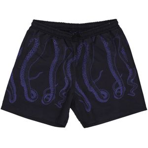 Octopus, Heren, Badkleding, Zwart, Maat: L Poliester,