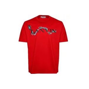 Lanvin T-Hemden , Red , Heren , Maat: 2XL