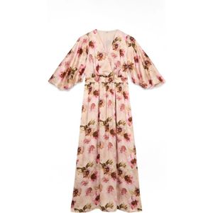 Oltre, Dames, Jurken, Roze, Maat: S Satijn,