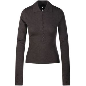 Jacquemus, Dames, Tops, Bruin, Maat: XS