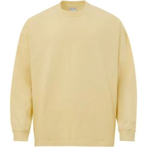 Bottega Veneta, Heren, Sweatshirts & Hoodies, Geel, Maat: M Jersey,