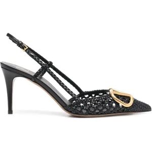 Valentino Garavani, Dames, Schoenen, Zwart, Maat: 37 EU Leer,