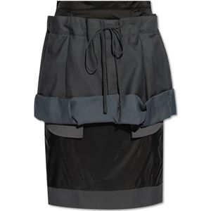 Maison Margiela, Dames, Rokken, Grijs, Maat: XS Katoen,