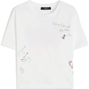 Weekend Max Mara, Dames, Tops, Beige, Maat: M Katoen,