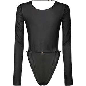 Saint Laurent, Dames, Tops, Zwart, Maat: M Zijde,