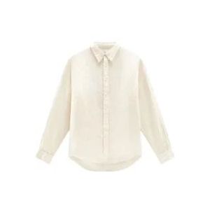 Woolrich Casual overhemd , White , Heren , Maat: 2XL