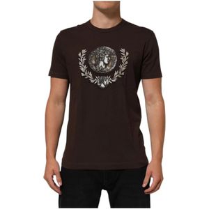 Coin - Laurel Print - T-shirt - Crimson Red