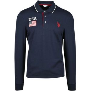 U.s. Polo Assn., Heren, Tops, Blauw, Maat: 3XL Katoen,