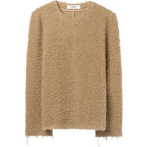 Séfr, Dames, Truien, Bruin, Maat: S Wol,