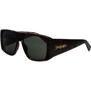 Saint Laurent, Dames, Accessoires, Bruin, Maat: 57 MM Nylon,