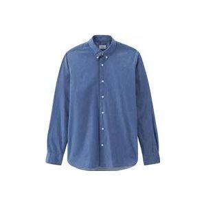 Woolrich Vintage Denim Overhemd , Blue , Heren , Maat: M