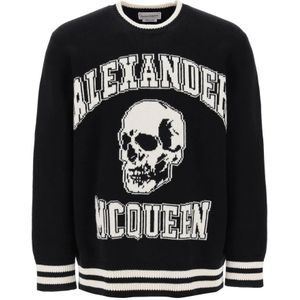 Alexander McQueen, Heren, Truien, Zwart, Maat: S Wol,