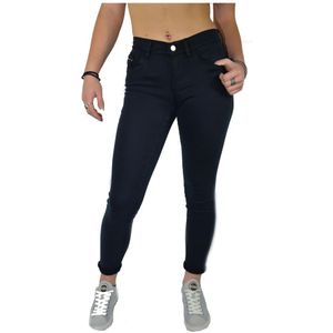 Calvin Klein, Dames, Broeken, Blauw, Maat: W27 Katoen,