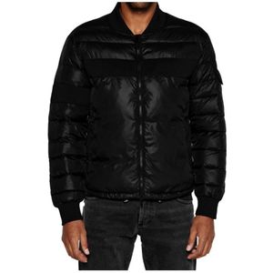 Iceberg, Heren, Jassen, Zwart, Maat: M Leer,