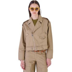 Silvian Heach, Dames, Jassen, Beige, Maat: 2XS