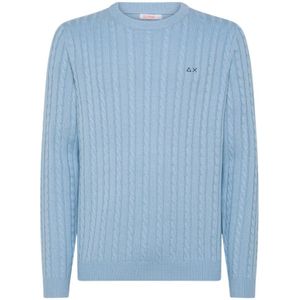 Sun68, Heren, Truien, Blauw, Maat: L