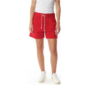 Stockholm Surfboard Club, Dames, Korte broeken, Rood, Maat: XS Katoen,
