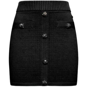 Silvian Heach, Dames, Rokken, Zwart, Maat: XS Katoen,