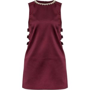 Self Portrait, Dames, Jurken, Rood, Maat: 2XS Satijn,