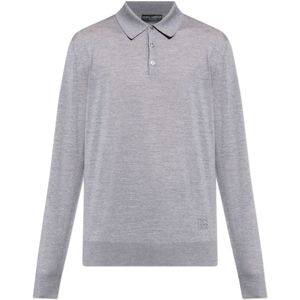 Dolce & Gabbana, Heren, Truien, Grijs, Maat: M Wol,