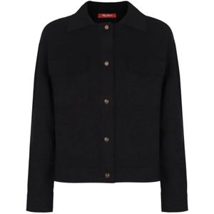 Max Mara, Dames, Jassen, Zwart, Maat: M