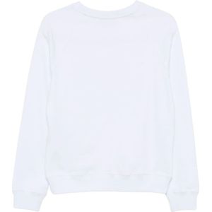 Msgm, Dames, Sweatshirts & Hoodies, Wit, Maat: XS Katoen,