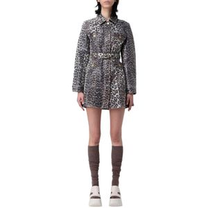 Ganni, Dames, Jurken, Veelkleurig, Maat: S Katoen,