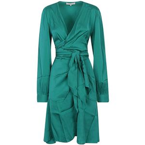 Silk95Five, Dames, Jurken, Groen, Maat: S Zijde,