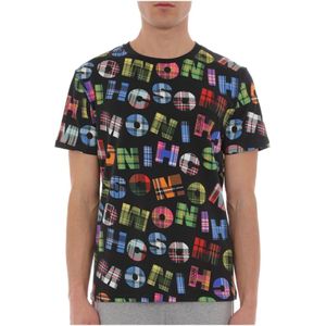 Moschino, Heren, Tops, Veelkleurig, Maat: M Katoen,