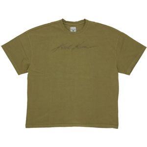 Karl Kani - Box Tee - T-shirt - Groen - Geborduurd Logo