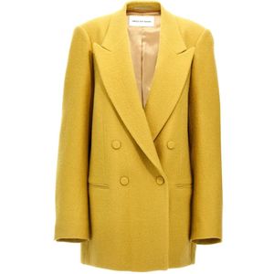 Dries Van Noten, Dames, Jassen, Geel, Maat: S Wol,