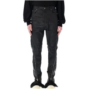 Rick Owens, Heren, Jeans, Zwart, Maat: W33 Denim,