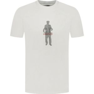 C.p. Company, Heren, Tops, Wit, Maat: S Katoen,