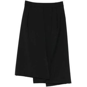 Tibi, Dames, Rokken, Zwart, Maat: 2XS Wol,