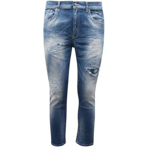 Dondup, Heren, Jeans, Blauw, Maat: W32 Katoen,