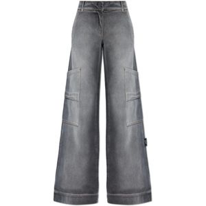 Off White, Dames, Jeans, Grijs, Maat: W26 Katoen,