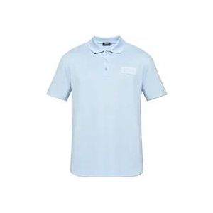 Versace Polo met logo , Blue , Heren , Maat: L