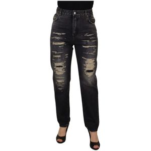 Dolce & Gabbana - Hoge Taille Skinny Denim - Zwart - Jeans