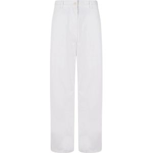 The Row, Dames, Broeken, Wit, Maat: 2XS Katoen,