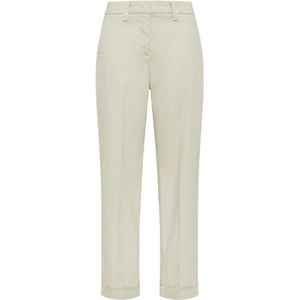 Peuterey, Dames, Broeken, Beige, Maat: 2XS Katoen,